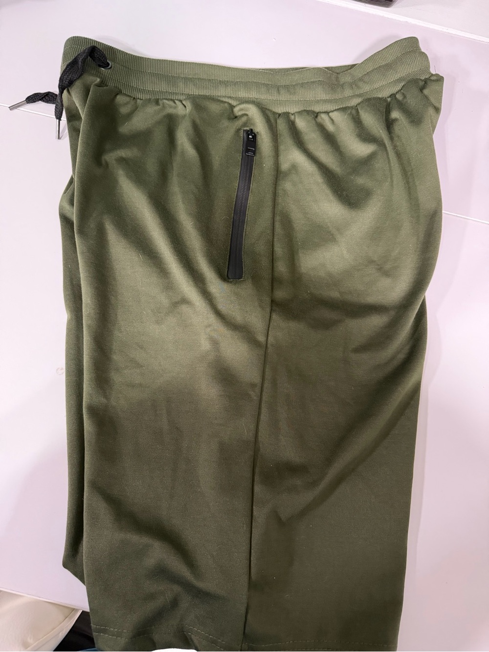 True North Olive Green Drawstring Shorts